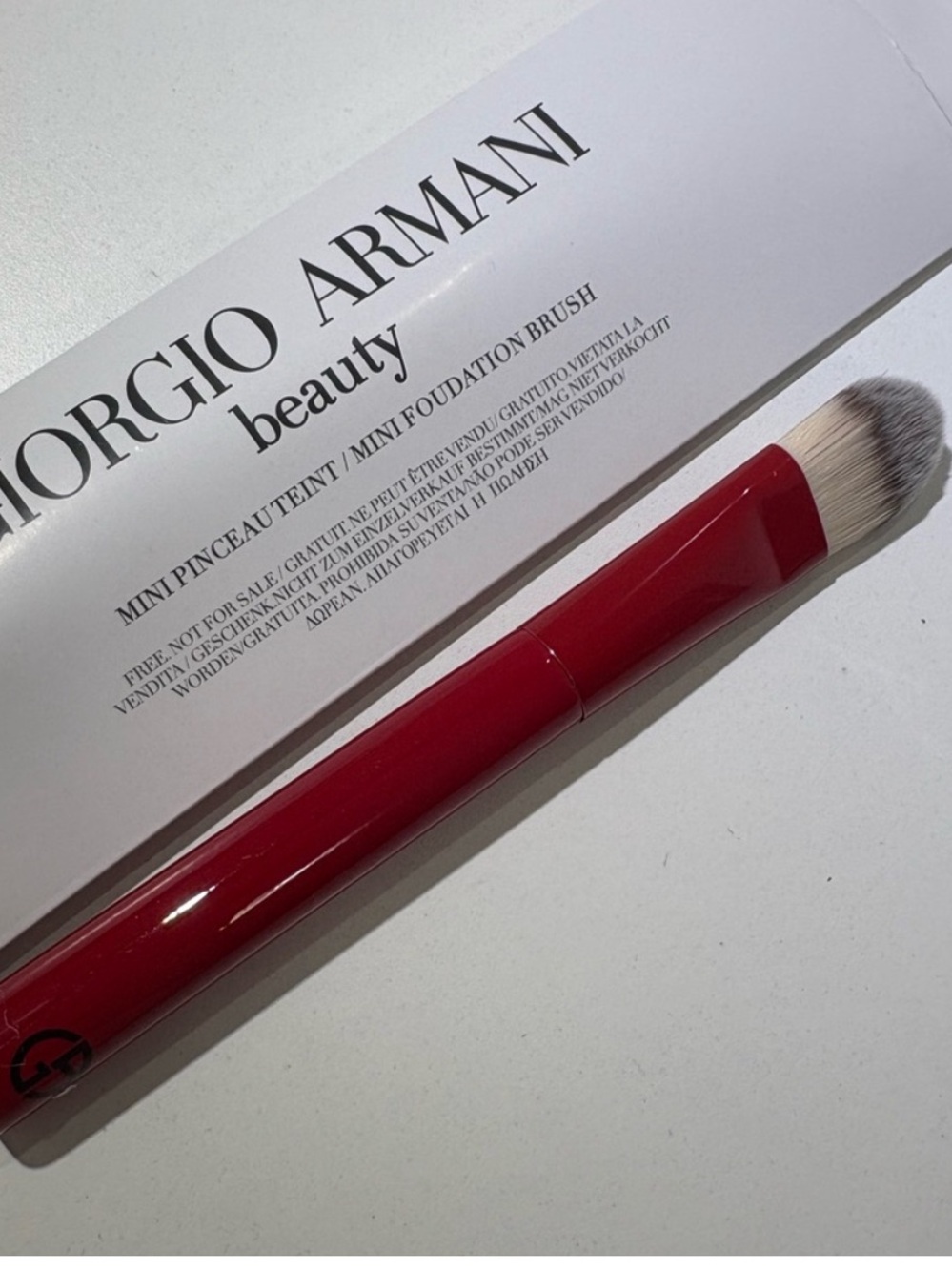 Armani makeup brush